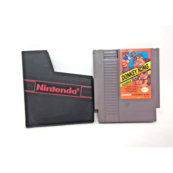 Donkey Kong Classics (1988) Nintendo NES Video Game Cartridge Only sleeve - Picture 1 of 3